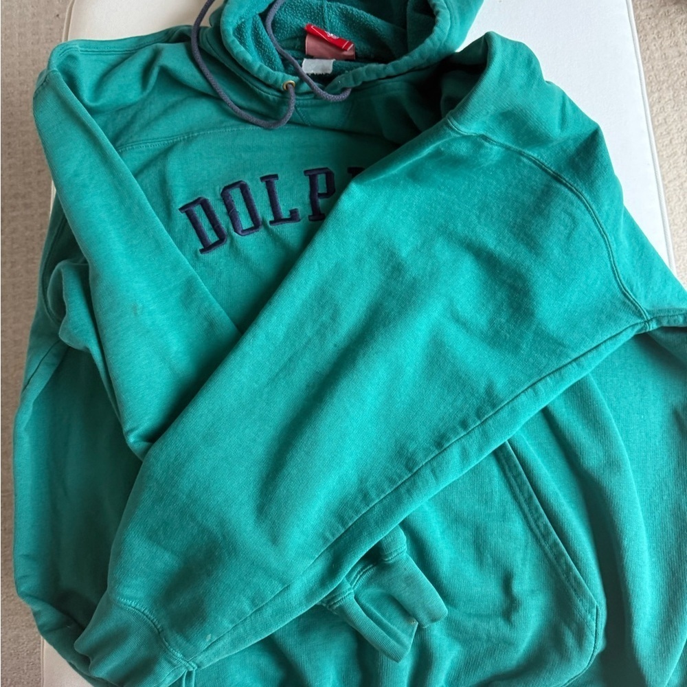 NFL Dolphins Teal Hoodie Vintage - Picture 6 of 6